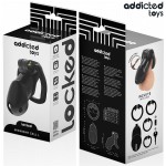 ADDICTED TOYS LOCKED - MINDNIGHT CELL PENIS CAGE SIZE L